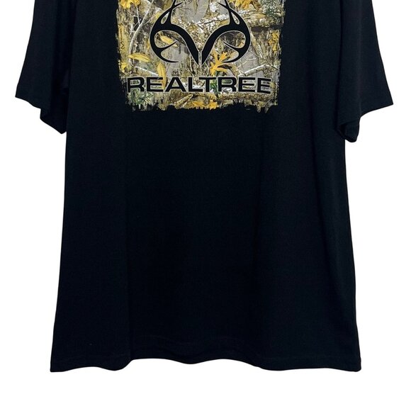 Realtree Camo Logo Graphic Tshirt Mens Large Black New Outdoors - Picture 4 of 9